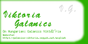 viktoria galanics business card